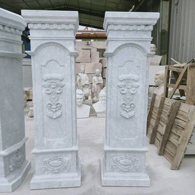 歐式石雕門(mén)柱 融合藝術(shù)與實(shí)用的建筑裝飾
